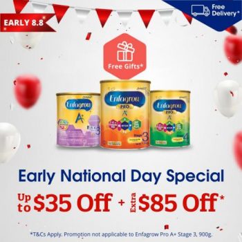 Enfagrow-350x350 2-5 Aug 2022: Enfagrow A+ Online Early National Day & 8.8 Promotion Up To $35 OFF + Extra $85 OFF