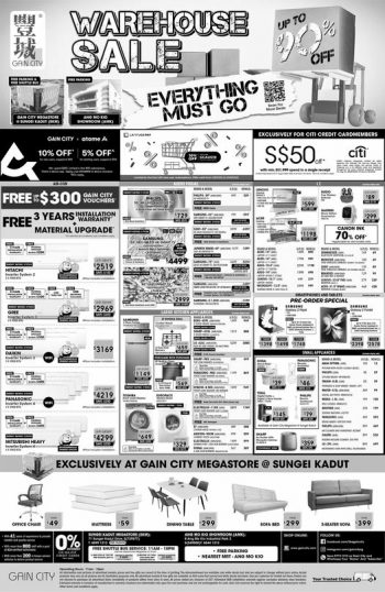 Gain-City-WAREHOUSE-SALE-at-Sungei-Kadut-and-Ang-Mo-Kio-350x538 27 Aug 2022 Onward: Gain City WAREHOUSE SALE at Sungei Kadut and Ang Mo Kio