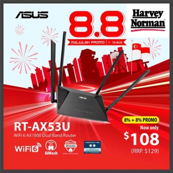 Harvey-Norman-Asus-8.8-Double-Slash-Promotion-350x350 9-10 Aug 2022: Harvey Norman Asus 8.8 Double Slash Promotion