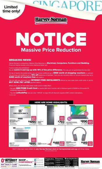 Harvey-Norman-Massive-Price-Reductions-Promotion-350x578 27 Aug-11 Sep 2022: Harvey Norman Massive Price Reductions Promotion