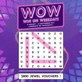 Jewel-Changi-Airport-WOW-Win-On-Weekdays-Draw-350x350 8 Aug-22 Sep 2022: Jewel Changi Airport WOW Win On Weekdays Draw