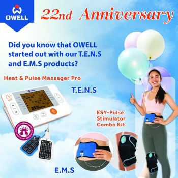 OWELL-BodyCare-T.E.N.S-and-E.M.S-Products-22nd-Anniversary-Promotion-350x350 19 Aug 2022 Onward: OWELL BodyCare T.E.N.S and E.M.S Products 22nd Anniversary Promotion