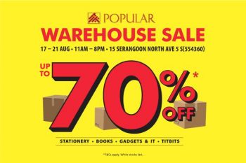 POPULAR-Warehouse-Sale-Up-To-70-OFF-350x233 17-21 Aug 2022: POPULAR Warehouse Sale Up To 70% OFF