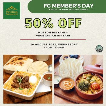 Pavilion-Banana-Leaf-FG-Members-Day-Exclusive-Promotion-350x350 12-24 Aug 2022: Pavilion Banana Leaf FG Member's Day Exclusive Promotion