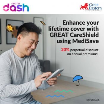 Singtel-Dash-CareShield-Life-or-ElderShield-Promotion-350x350 18 Aug-31 Dec 2022: Singtel Dash CareShield Life or ElderShield Promotion