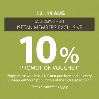 isetan-350x350 12-14 Aug 2022: Isetan Golf Promotion Voucher For Isetan Members