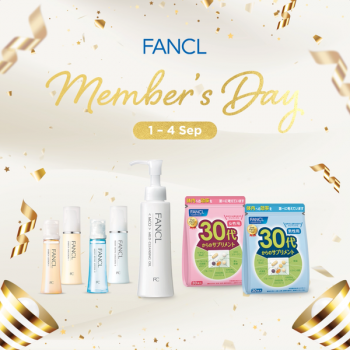 1-4-Sep-2022-FANCL-Members-Day-Promotion-350x350 1-4 Sep 2022: FANCL Member’s Day Promotion