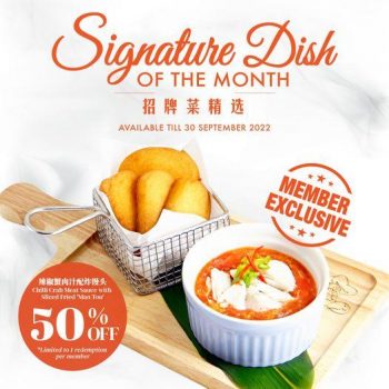 13-30-Sep-2022-JUMBO-Seafood-Chilli-Crab-Meat-Sauce-With-Fried-Mantou-50-OFF-Promotion--350x350 13-30 Sep 2022: JUMBO Seafood Chilli Crab Meat Sauce With Fried Mantou 50% OFF Promotion