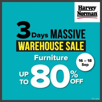 16-18-Sep-2022-Harvey-Norman-3-day-massive-warehouse-Sale--350x350 16-18 Sep 2022: Harvey Norman 3 day massive warehouse Sale