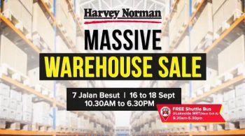 16-18-Sep-2022-Harvey-Norman-Massive-Warehouse-Sale-350x195 16-18 Sep 2022: Harvey Norman Massive Warehouse Sale