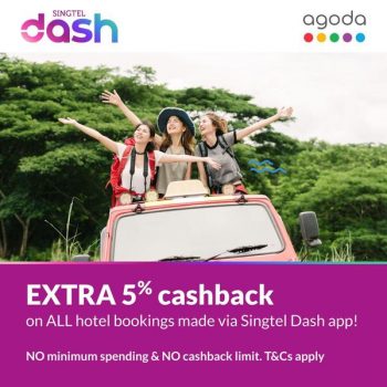 16-Sep-2022-Onward-Singtel-Dash-and-Agoda-EXTRA-5-cashback-Promotion-350x350 16 Sep 2022 Onward: Singtel Dash and  Agoda EXTRA 5% cashback Promotion