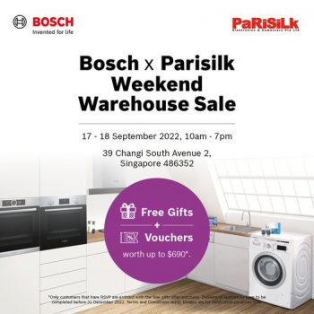 17-18-Sep-2022-Bosch-and-Parisilk-Weekend-Warehouse-Sale-350x350 17-18 Sep 2022: Bosch and Parisilk Weekend Warehouse Sale