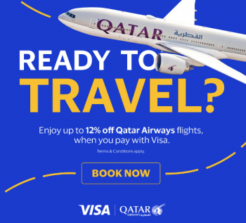 2-Sep-2022-Onward-Visa-12-off-Qatar-Airways-flights-Promotion-350x317 2 Sep 2022 Onward: Visa 12% off Qatar Airways flights Promotion