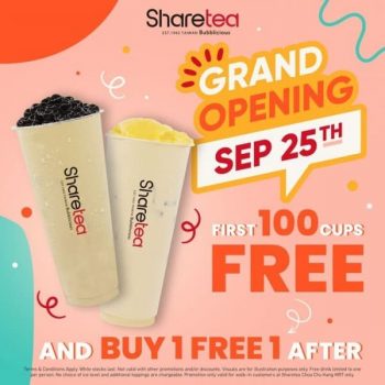 25-Sep-2022-Sharetea-Buy-1-Get-1-Free-Grand-Opening-Promotion-350x350 25 Sep 2022: Sharetea Buy 1 Get 1 Free Grand Opening Promotion