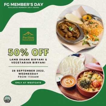 28-Sep-2022-Pavilion-Banana-Leaf-50-off-Promotion-350x350 28 Sep 2022: Pavilion Banana Leaf 50% off Promotion