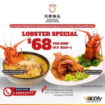 31-Aug-30-Sep-2022-Velocity@Novena-Square-TungLok-Peking-Duck-Lobster-Special-Promotion-350x350 31 Aug-30 Sep 2022: Velocity@Novena Square TungLok Peking Duck Lobster Special Promotion