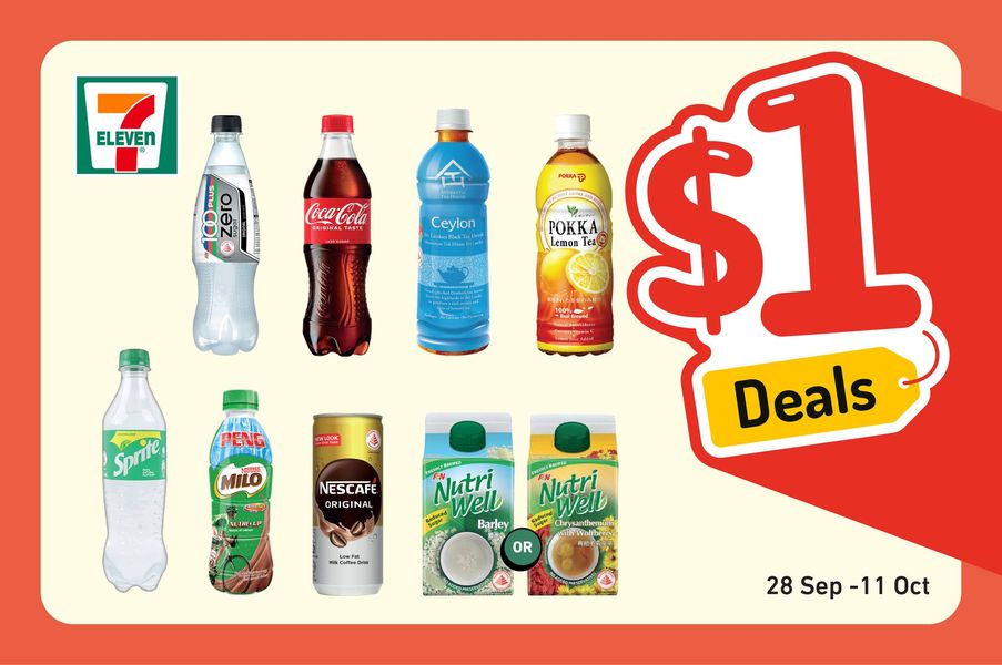 Now Till 11 Oct 2022: 7-eleven $1 Deals - Sg.everydayonsales.com