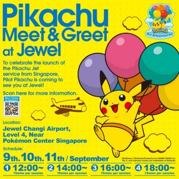 9-11-Sep-2022-Jewel-Changi-Airport-Pikachu-meet-and-greet-Promotion-350x350 9-11 Sep 2022: Jewel Changi Airport Pikachu meet-and-greet Promotion
