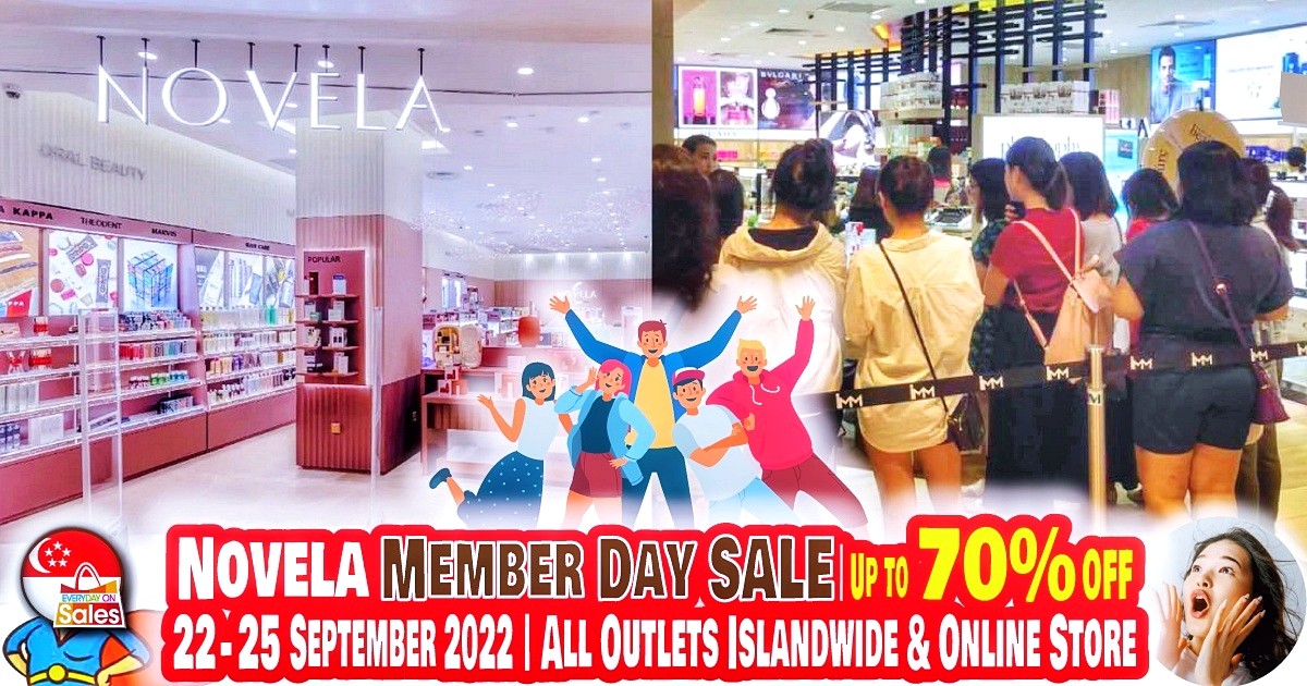 EOS-SG-NOVELA-Member-Day-Sale-2022-September-2-02 22-25 Sept 2022: NOVELA Member Day Sale! Get up to 70% off over 1,000 beauty products Islandwide & Online!