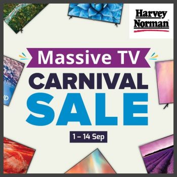 Harvey-Norman-Massive-TV-Carnival-Sale-350x350 1-14 Sep 2022: Harvey Norman Massive TV Carnival Sale