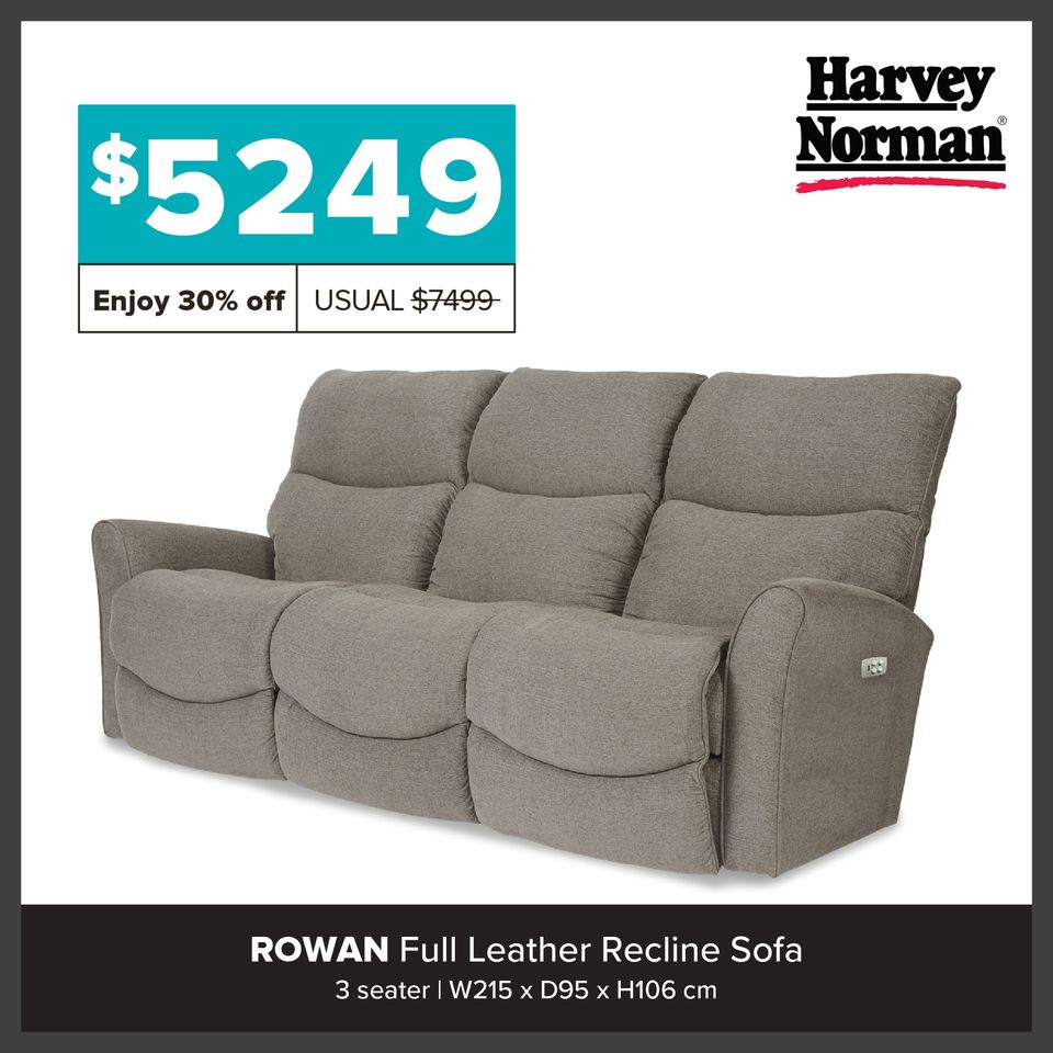 harvey norman sofa recliner