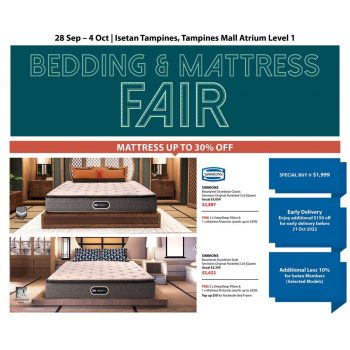 Isetan-Bedding-Mattress-Fair-1-350x350 28 Sep-4 Oct 2022: Isetan Bedding & Mattress Fair