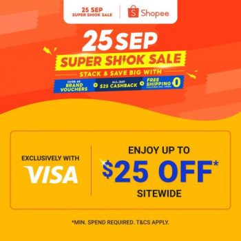 Shopee-Super-Shiok-Sale-Visa-Up-To-25-OFF-Promotion-350x350 25 Sep 2022: Shopee Super Shiok Sale Visa Up To $25 OFF Promotion