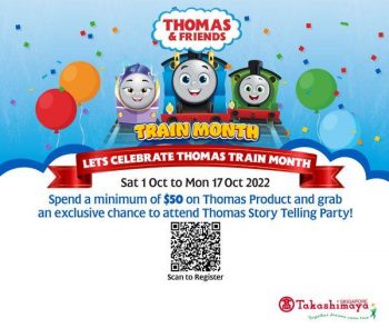 1-17-Oct-2022-Takashimaya-FREE-Thomas-Story-Telling-Party-Promotion--350x295 1-17 Oct 2022: Takashimaya FREE Thomas Story Telling Party Promotion