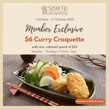 1-31-Oct-2022-Sushi-Tei-Members-Exclusive-curry-croquette-Promotion-350x350 1-31 Oct 2022: Sushi Tei Members Exclusive curry croquette Promotion