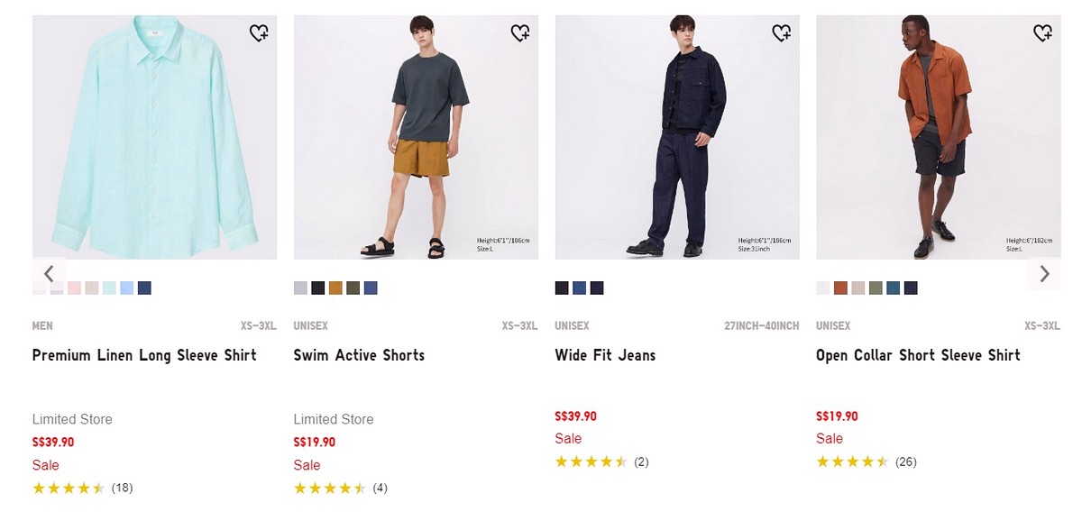 UNIQLO SINGAPORE ONLINE  THE LARGEST PRODUCT LINEUPS AVAILABLE