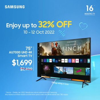 10-12-Oct-2022-Audio-House-Samsung-AU7000-UHD-4K-Smart-TV-Promotion-350x350 10-12 Oct 2022: Audio House Samsung AU7000 UHD 4K Smart TV Promotion