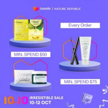 10-12-Oct-2022-Nature-Republic-Lazada-10.10-Sale-Up-To-80-OFF-350x350 10-12 Oct 2022: Nature Republic Lazada 10.10 Sale Up To 80% OFF