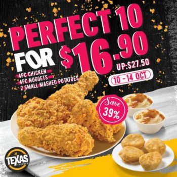 10-14-Oct-2022-Texas-Chicken-10.10-Promotion-Perfect-10-Deal-@-16.90-350x350 10-14 Oct 2022: Texas Chicken 10.10 Promotion Perfect 10 Deal @ $16.90