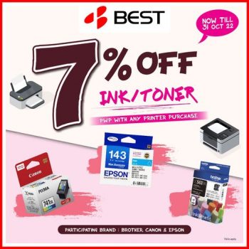 13-31-Oct-2022-BEST-Denki-7-off-InkToner-Promotion-350x350 13-31 Oct 2022: BEST Denki 7% off Ink/Toner Promotion