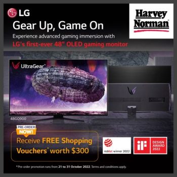 21-31-Oct-2022-Harvey-Norman-LGs-first-48-OLED-gaming-monitor-Ppromotion-350x350 21-31 Oct 2022: Harvey Norman LG’s first 48” OLED gaming monitor Ppromotion