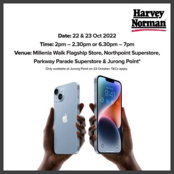 22-23-Oct-2022-Harvey-Norman-iPhone-14-and-iPhone-14-Pro-Promotion1-350x350 22-23 Oct 2022: Harvey Norman iPhone 14 and iPhone 14 Pro Promotion