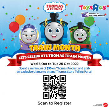 23-30-Oct-2022-Toys22R22Us-Thomas-Friends-Train-Month-Promotion-350x350 23-30 Oct 2022: Toys"R"Us Thomas & Friends Train Month Promotion