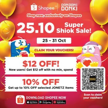 25-31-Oct-2022-DON-DON-DONKI-Shopee-Super-Shiok-Sale--350x350 25-31 Oct 2022: DON DON DONKI Shopee Super Shiok Sale