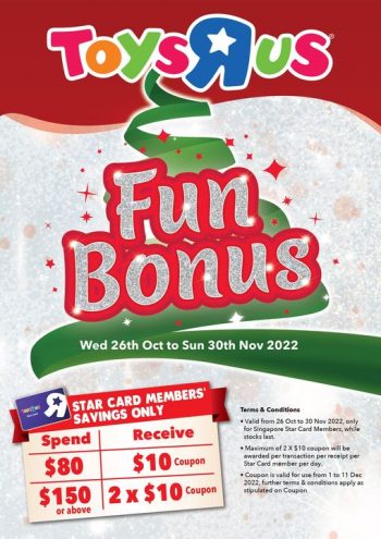 26-Oct-30-Nov-2022-Toys22R22Us-Fun-Bonus-Promotion-350x495 26 Oct-30 Nov 2022: Toys"R"Us Fun Bonus Promotion