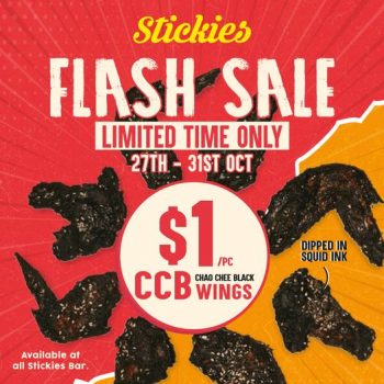 27-31-Oct-2022-Stickies-Bar-Chao-Chee-Black-wings-Promotion-350x350 27-31 Oct 2022: Stickies Bar Chao Chee Black wings Flash Sale