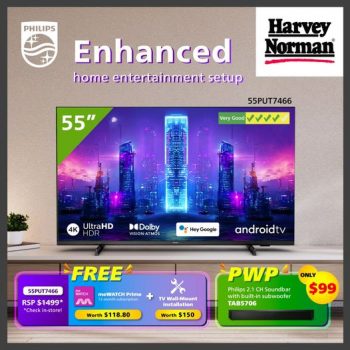 3-Oct-2022-Onward-Harvey-Norman-Philips-55PUT7466-4K-UHD-LED-Android-TV-Promotion-350x350 3 Oct 2022 Onward: Harvey Norman Philips 55PUT7466 4K UHD LED Android TV Promotion