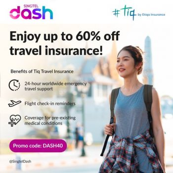 4-Oct-2022-Onward-Singtel-Dash-Tiq-Travel-Insurance-40-OFF-Promotion-350x350 4 Oct 2022 Onward: Singtel Dash Tiq Travel Insurance 40% OFF Promotion