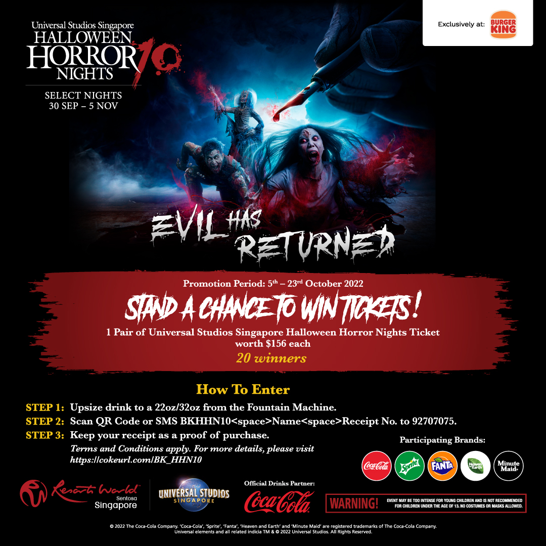 523 Oct 2022 Burger King Halloween Horror Nights Promotion SG