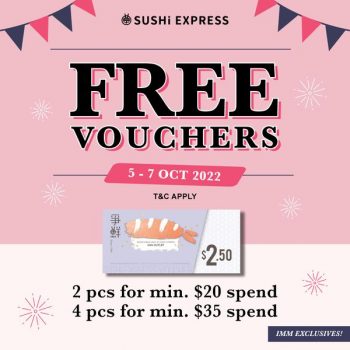 5-7-Oct-2022-Sushi-Express-Free-vouchers-Promotion-350x350 5-7 Oct 2022: Sushi Express Free vouchers Promotion