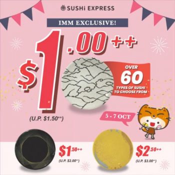 5-7-Oct-2022-Sushi-Express-IMM-ReOpening-1.00-Per-Plate-Promotion-350x350 5-7 Oct 2022: Sushi Express IMM ReOpening $1.00++ Per Plate Promotion