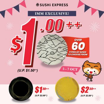 5-7-Oct-2022-Sushi-Express-One-Dollar-Promotion3-350x350 5-7 Oct 2022: Sushi Express One Dollar++ Promotion