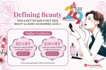 6-9-Oct-2022-Takashimaya-Beauty-Ladies-Accessories-Promotion-350x233 6-9 Oct 2022: Takashimaya Beauty & Ladies Accessories Promotion