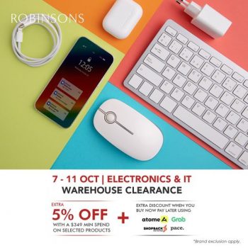 7-11-Oct-2022-Robinsons-Electronics-IT-Warehouse-Clearance-Sale-350x350 7-11 Oct 2022: Robinsons Electronics & IT Warehouse Clearance Sale