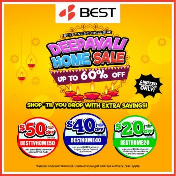 BEST-Denki-Online-Deepavali-Home-Sale-Up-To-60-OFF-350x350 14 Oct 2022 Onward: BEST Denki Online Deepavali Home Sale Up To 60% OFF