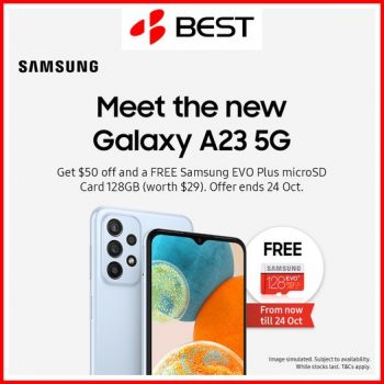 BEST-Denki-Samsung-Galaxy-A23-5G-Promotion-350x350 12-24 Oct 2022: BEST Denki Samsung Galaxy A23 5G Promotion